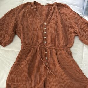 Crinkle Gauze Romper